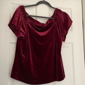 WHBM Velvet Shirt